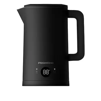 Чайник электрический REDMOND KM245 1.7л. 2.2 кВт, нержавеющая сталь, черный (KM245)