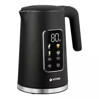 Чайник электрический VITEK VT-1162 1.7л. 2.2 кВт, металл/пластик, черный (VT-1162)