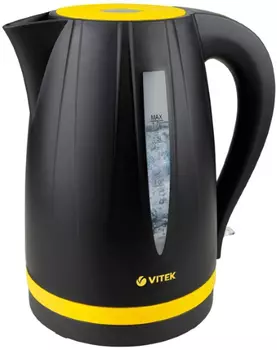 Чайник электрический VITEK VT-1168 1.7л. 2.15 кВт, металл/пластик, черный (VT-1168)