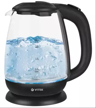 Чайник электрический VITEK VT-1173 1.7л. 2.2 кВт, стекло/пластик, черный ( VT-1173)
