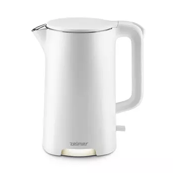 Чайник электрический Zelmer ZCK8040 1.7л. 1.8 кВт, пластик, нержавеющая сталь, белый (71505559P)