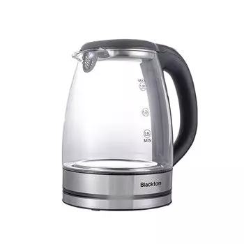 Чайник электрический Blackton Bt KT1825G 1.8л. 1.5 кВт, стекло, черный/синий