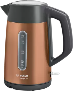 Чайник электрический Bosch DesignLine TWK4P439 1.7л. 2.4 кВт, металл, медь (TWK4P439)