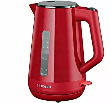Чайник электрический Bosch TWK1M124 1.7л. 2.4 кВт, пластик, красный (TWK1M124)