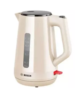 Чайник Bosch TWK1M127 1.7л. 2.4 кВт, пластик, бежевый (TWK1M127)
