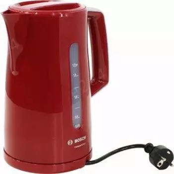 Чайник Bosch TWK3A014 1.7л. 2400Вт, закрытая спираль, пластик, красный