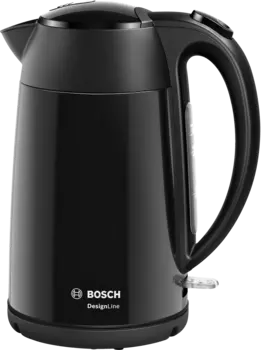Чайник электрический Bosch TWK3P423 1.7л. 2.4 кВт, нержавеющая сталь, черный (TWK3P423)