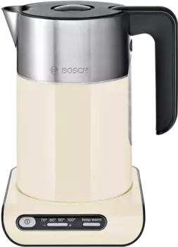 Чайник Bosch TWK8617P 1.5л. 2400Вт, закрытая спираль, металл/пластик (двойные стенки), бежевый
