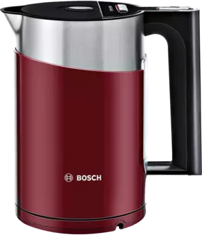 Чайник Bosch TWK861P4RU 1.5л. 2400Вт, закрытая спираль, металл/пластик (двойные стенки), красный