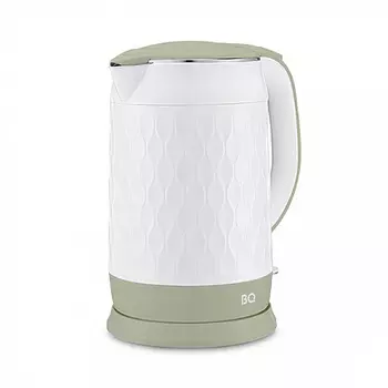 Чайник электрический BQ KT1715P 1.7л. 1.8 кВт, пластик, белый/зеленый