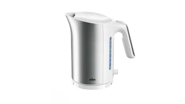 Чайник электрический Braun WK5100WH 1.7л. 2.2 кВт, металл/пластик, белый/серебристый (0X21010019)