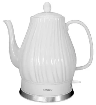 Чайник Centek CT-0064 2л. 2150Вт, скрытый нагревательный элемент, керамика, белый
