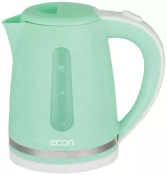 Чайник ECON ECO-1713KE 1.7л. 2200Вт, пластик, мятный (ECO-1713KE)