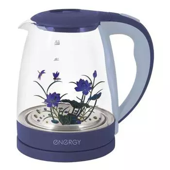 Чайник ENERGY E-287 1.7л. 2.2 кВт, термостекло/пластик, сиреневый (164119)