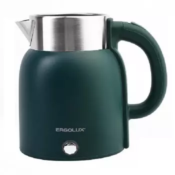 Чайник электрический Ergolux PRO ELX-KS13-C05 1.6л. 2 кВт, пластик/нержавеющая сталь, зеленый (15331)