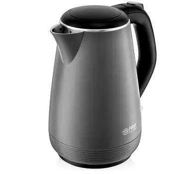 Чайник FIRST FA-5407-4-GR 1л. 1200Вт, нержавеющая сталь/пластик, серый (FA-5407-4-GR)