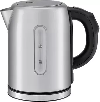Чайник Hiper Умный Wi-Fi IoT Kettle ST1 1л. 2200Вт, Дисковый нагреватель, металл/пластик, серебристый/черный (HIС-KST01)