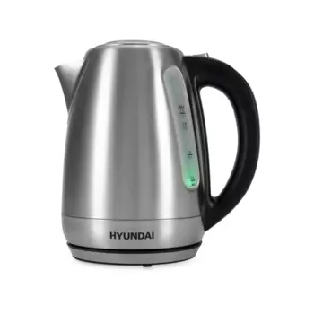 Чайник электрический Hyundai HYK-S8408 1.7л. 2.2 кВт, пластик/металл, черный/серебристый (HYK-S8408)