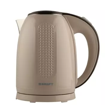 Чайник KRAFT KF-KPS1769BG 1.7л. 2200Вт, пластик, бежевый