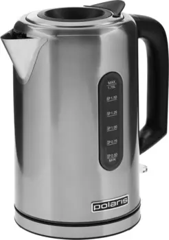 Чайник электрический POLARIS Water Way Pro PWK 1729CA 1.7л. 2.2 кВт, нержавеющая сталь/пластик, серебристый