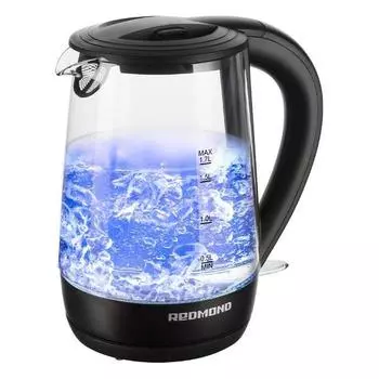 Чайник электрический Red Solution RK-G193 1.7л. 2.2 кВт, пластик/жаропрочное стекло, черный (RK-G193)