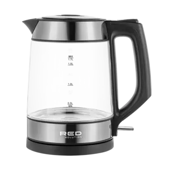 Чайник Red Solution RK-G194 1.7л. 2.2 кВт, пластик/стекло/металл, черный