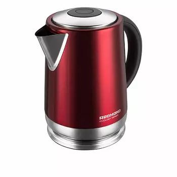 Чайник REDMOND RK-M148 1.7л. 2200Вт, скрытый нагревательный элемент, металл, красный (RK-M148)