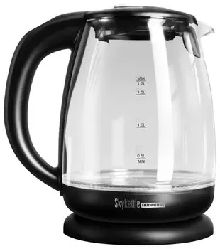 Чайник REDMOND SkyKettle RK-G210S 1.7л. 2200Вт, закрытая спираль, пластик/стекло, черный