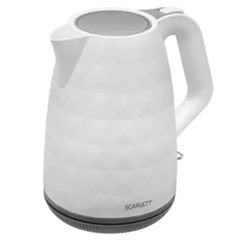 Чайник электрический Scarlett SC-EK18P49 1.7л. 2.2 кВт, пластик, белый/серый