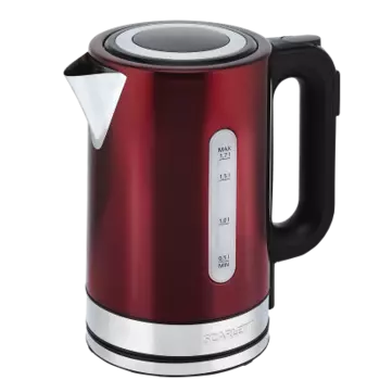 Чайник электрический Scarlett SC-EK21S78 1.7л. 2.2 кВт, нержавеющая сталь, бордовый (SC-EK21S78)