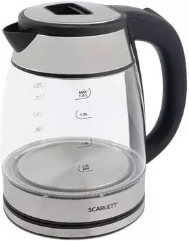 Чайник электрический Scarlett SC-EK27G40 1.8л. 1.8 кВт, стекло, сталь (SC-EK27G40)