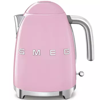 Чайник SMEG стиль 50-х гг KLF03PKEU 1.7л. 2400Вт, скрытый нагревательный элемент, нержавеющая сталь, розовый (KLF03PKEU)