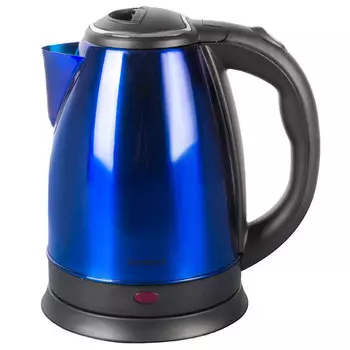 Чайник SONNEN KT-118B 1.8л. 1500Вт, закрытая спираль, нержавеющая сталь, синий ( 452927)