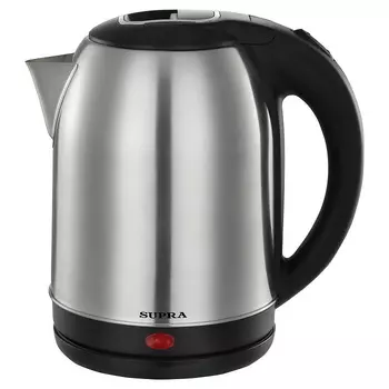 Чайник электрический SUPRA KES-1823 1.8л. 1.5 кВт, нержавеющая сталь/пластик, серебристый/черный