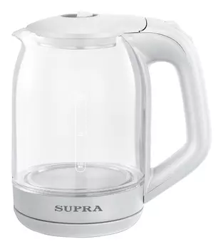 Чайник электрический SUPRA KES-1893 1.8л. 1.5 кВт, стекло/пластик, белый