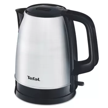 Чайник Tefal GOOD VALUE KI150D 1.7л. 2400Вт, закрытая спираль, металл/стекло, черный/серебристый