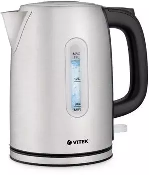 Чайник электрический VITEK VT-1140 1.7л. 2.2 кВт, нержавеющая сталь, серебристый (VT-1140)