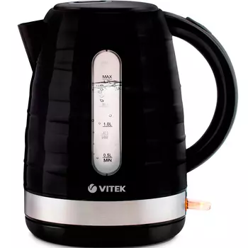 Чайник электрический VITEK VT-1174 1.7л. 2.2 кВт, термостойкий пластик, черный
