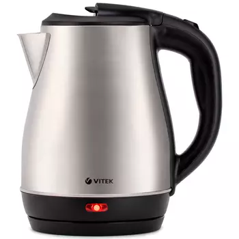 Чайник электрический VITEK VT-7057 1.8л. 1.85 кВт, металл/пластик, нержавеющая сталь/черный (VT-7057)
