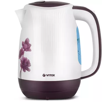 Чайник электрический VITEK VT-7061 1.7л. 2.2 кВт, термостойкий пластик, принт