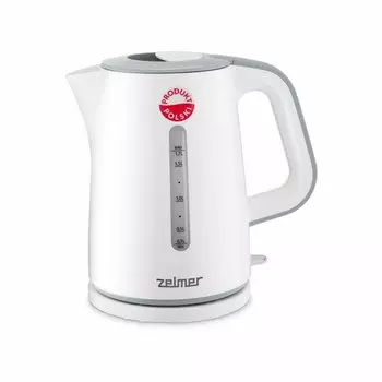 Чайник электрический Zelmer ZCK7620S 1.7л. 2.2 кВт, пластик, белый (71504568P)