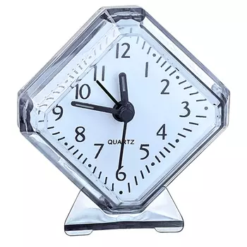 Часы Perfeo PF-TC-002, от батарейки, будильник, белый (PF_C3090)
