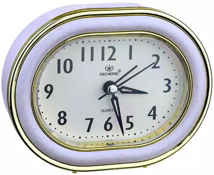 Часы Perfeo PF-TC-017, от батарейки, будильник, синий (PF_C3158)