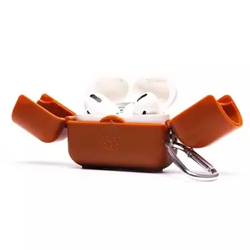 Чехол AP013 для Apple AirPods Pro, коричневый (212484)