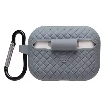 Чехол AP014, силиконовый для Apple AirPods Pro, серый (212510)