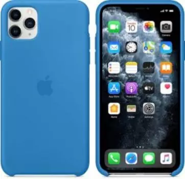 Чехол Apple Silicone Case для смартфона Apple IPhone 11 Pro Мах, силикон, синяя волна (MY1J2ZM/A)