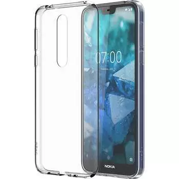 Чехол Clear Case CC-170 для смартфона Nokia 7.1, силикон, прозрачный (8P00000031)