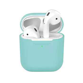 Чехол Deppa, силиконовый для Apple AirPods, мятный ( 47002)