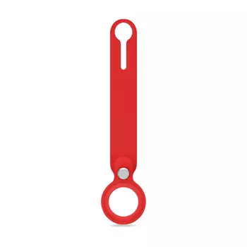 Чехол DF 01, Apple для AirTag, силиконовый, красный (DF iTag-01)