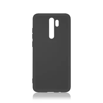 Чехол DF с микрофиброй для смартфона DF Redmi Note 8 Pro, силикон, черный (xiOriginal-03)